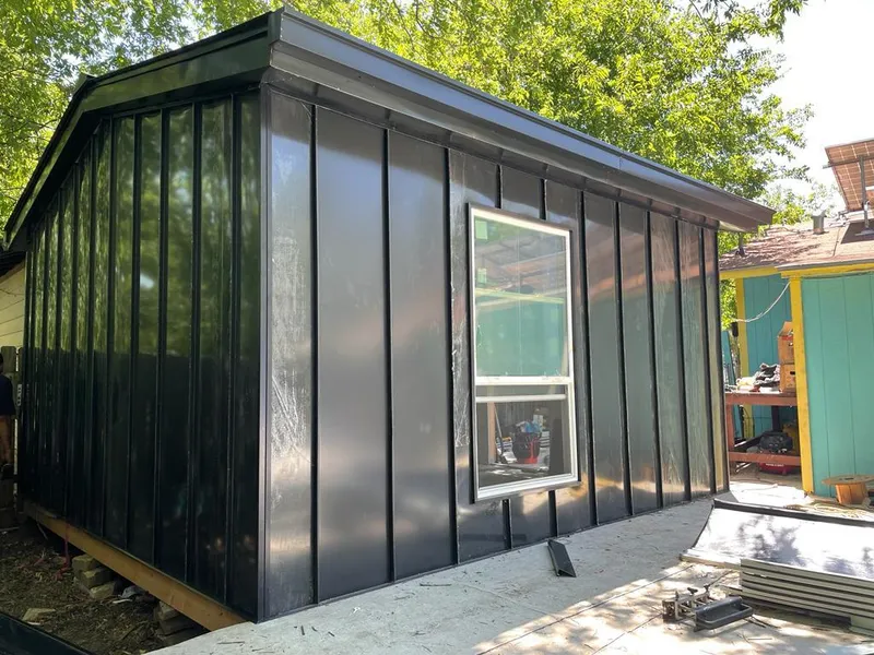 Black standing seam metal wall panels for Roof Inspection in Tiffin